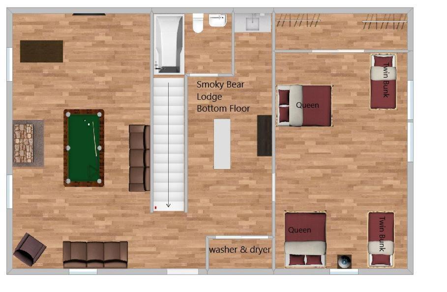 Smoky Bear Lodge With Guest House, Hot Tub, 1089 Free Tickets Each Paid Day, Dollywood And More Sevierville Luaran gambar